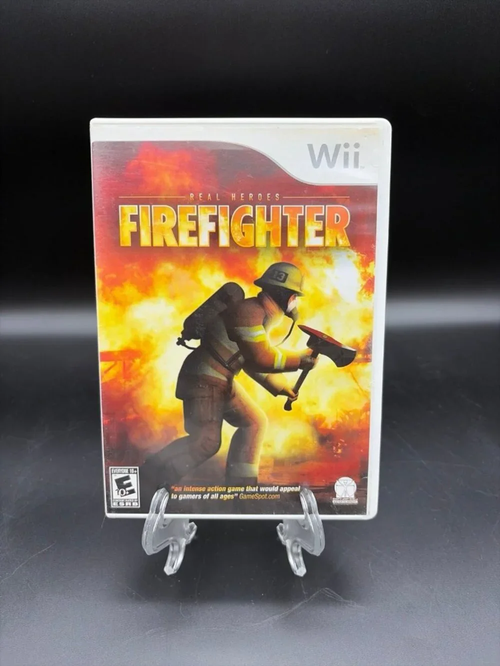 Real Heroes Firefighter Nintendo Wii 2009 w/ Manual Complete CIB Tested Working